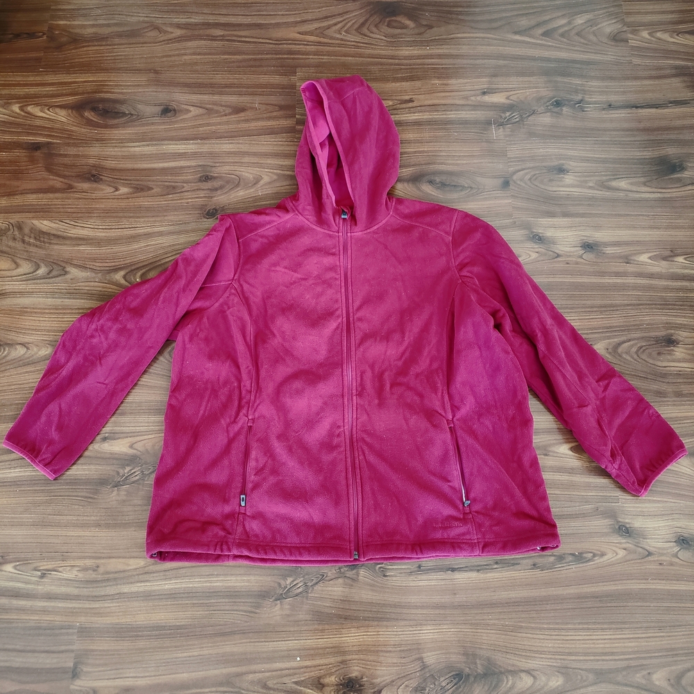 Women's 2X L.L. Bean Polartec Fleece Jacket Fuschia